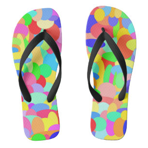Tongs Tourner les points de couleur