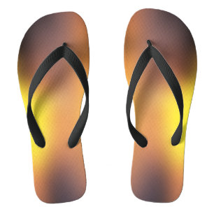 Tongs Tournes crées colorées du lever du soleil
