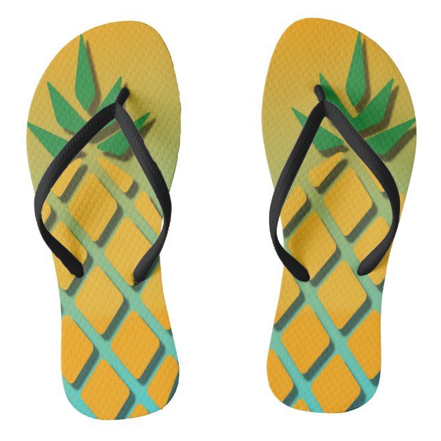 Tongs Tournes d'ananas tropicales d'été (Semelle)