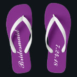 Tongs Tournes de Bridesmaid<br><div class="desc">Vous voulez un cadeau amusant et utile pour vos demoiselles d'honneur? Et des tongs. Customisez la date à votre jour spécial et faites-les sentir spécial. Ils seraient parfaits à porter pendant que tout le monde se maquille et se coiffe et que la réception danse la nuit sans la douleur des...</div>