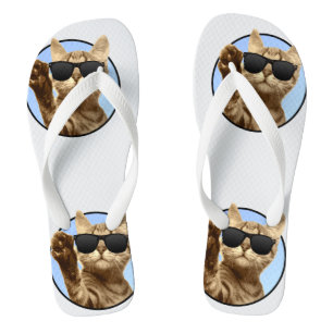 Tongs Tournes de chats cool