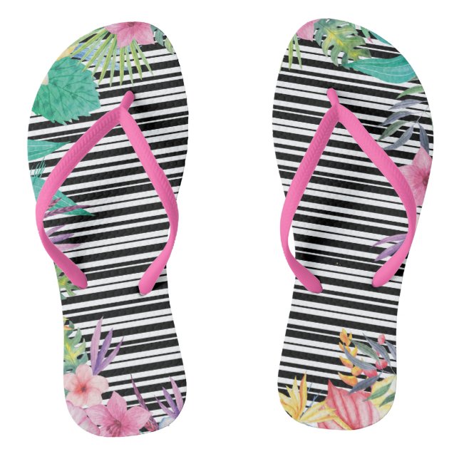 Tongs Tournes d'impression tropicales (Semelle)