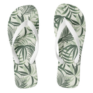 Tongs Tournes d'impression tropicales