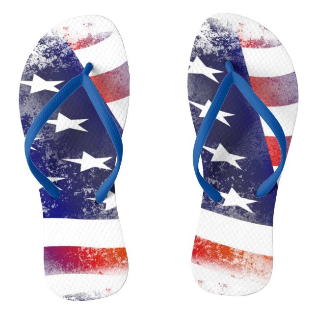 Tongs Tournes du drapeau américain (Semelle)