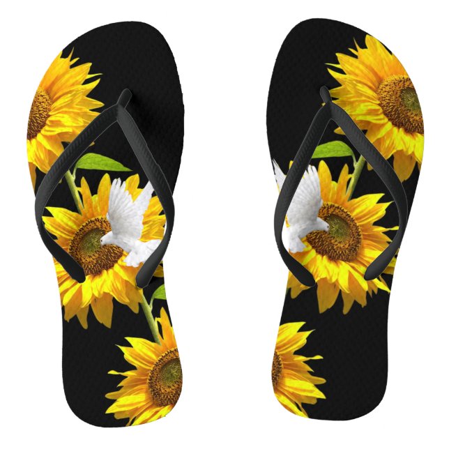 Tongs Tournesol Floral Dove Flip Flops (Semelle)