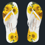 Tongs Tournesols sur des bascules électroniques en bois<br><div class="desc">Les bascules électroniques ce de mariage comporte de beaux tournesols sur un arrière - plan en bois blanc rustique. Cette conception est à la mode pourtant élégante. Elle a une sensation chaude parfaite pour l'été ou l'automne. Les bascules électroniques ce sont idéales pour un événement avec des tournesols ou un...</div>