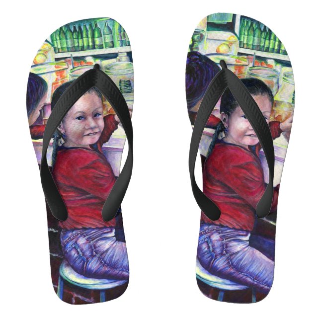 Tongs Toutes les bonnes filles ont de la glace (Semelle)