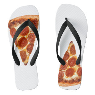 Tongs Tranche de pizza pepperoni classique de SlipperyJo