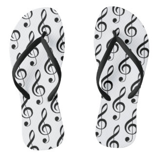 Tongs Treble Clef Musical Black White Chanson Musique