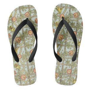 Tongs Trellis par William Morris, textile de jardin vint