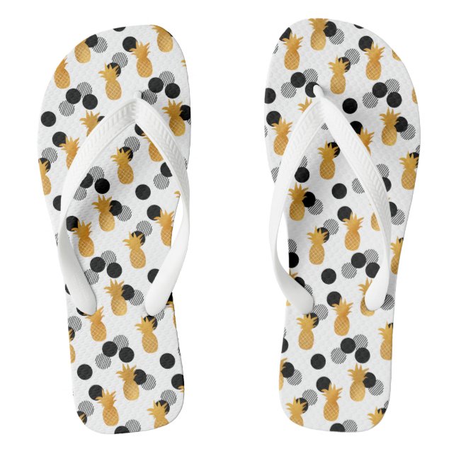 Tongs Trendy Tropical Pineappy Flops Motif (Semelle)