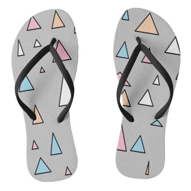 Tongs Triangles Funky Pastel Coloris Flip Flops (Semelle)