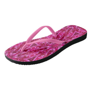Tongs Triangles Rose de chou rose 5072