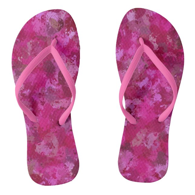 Tongs Triangles roses de chou rose 5080 (Semelle)