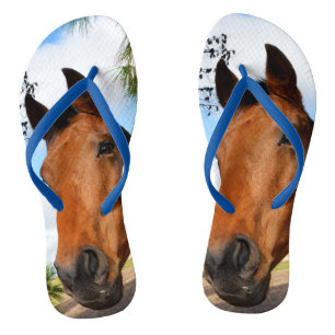 Tongs Tulip Le Cheval De La Baie Brown, Bleu