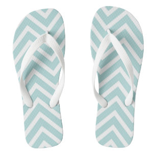 Tongs Turquoise Chevron
