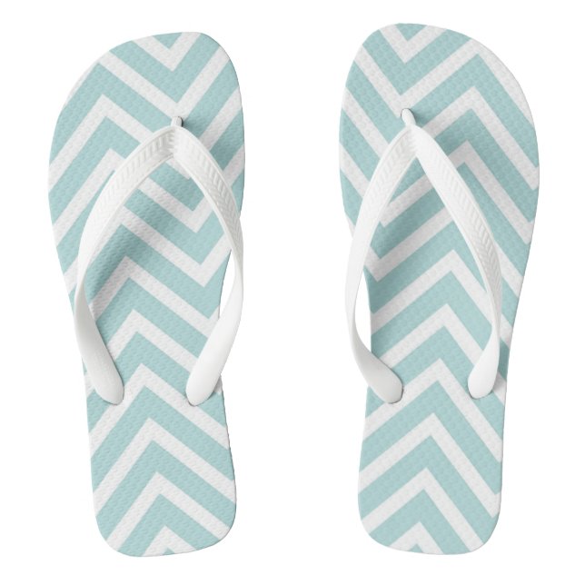 Tongs Turquoise Chevron (Semelle)