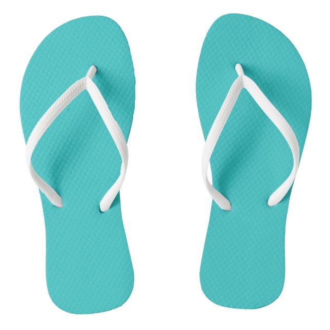 Tongs turquoise unies (Semelle)