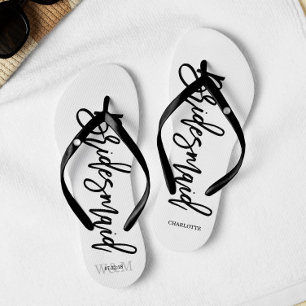 Tongs Typographie moderne "Bridesmaid"