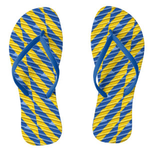 Tongs Ukraine bleue et jaune Inspiration de la paix anti