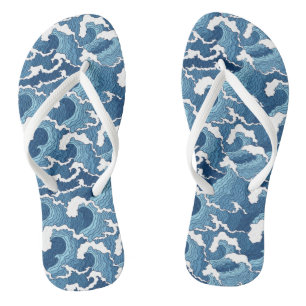 Tongs Vagues Abstraites