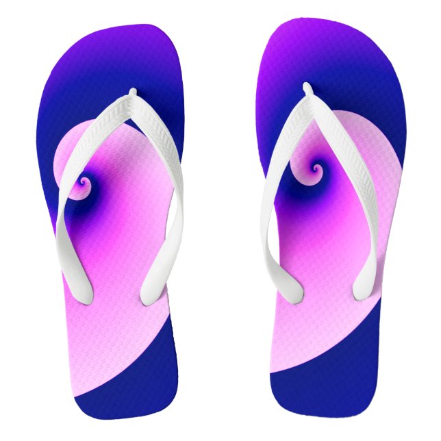 Tongs Vagues Bouclées en Violet (Semelle)