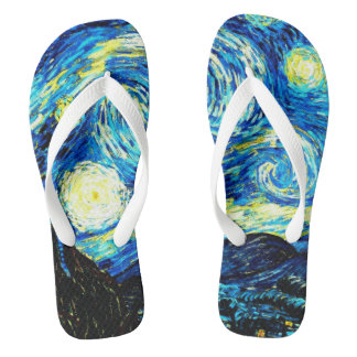 Tongs Van Gogh - Flip Flops nocturnes étoilés