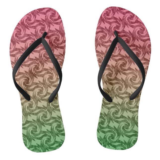 Tongs Vert rose gradient (Semelle)