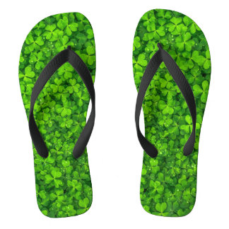 Tongs vert shamrock, Saint Patrick's Day,