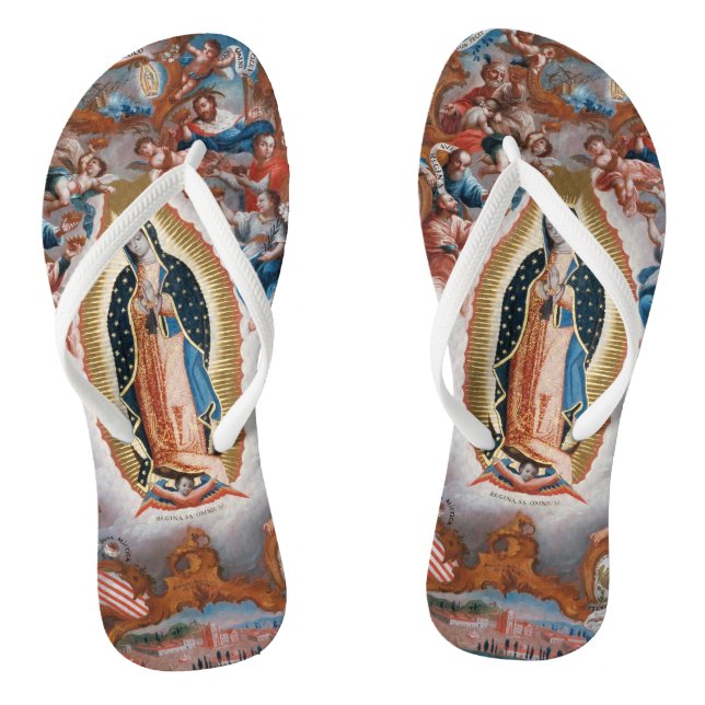 Tongs "Vierge sandales d'art de Guadalupe" (Semelle)