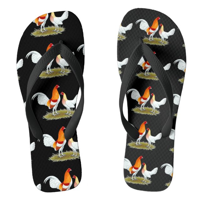 Tongs Vieux jeu anglais Bantam :  Tournes rouges (Semelle)