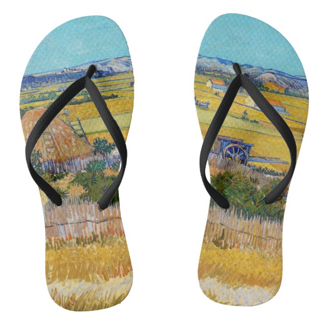 Tongs Vincent van Gogh - Moisson à La Crau (Semelle)