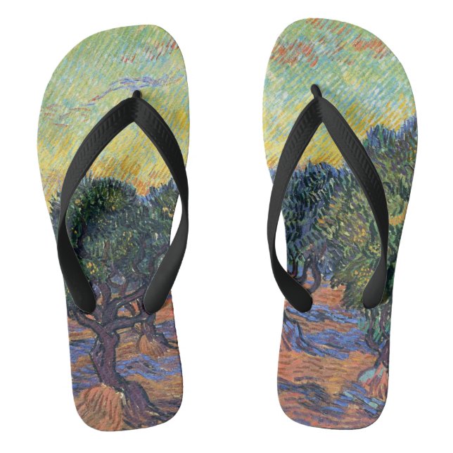 Tongs Vincent Van Gogh Oliveraie Impressionnisme Art (Semelle)
