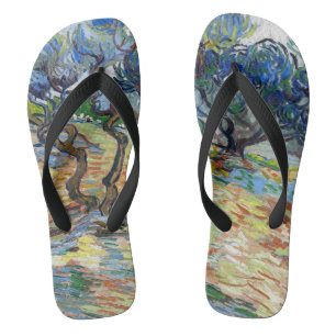 Tongs Vincent van Gogh - Oliviers : ciel bleu brillant