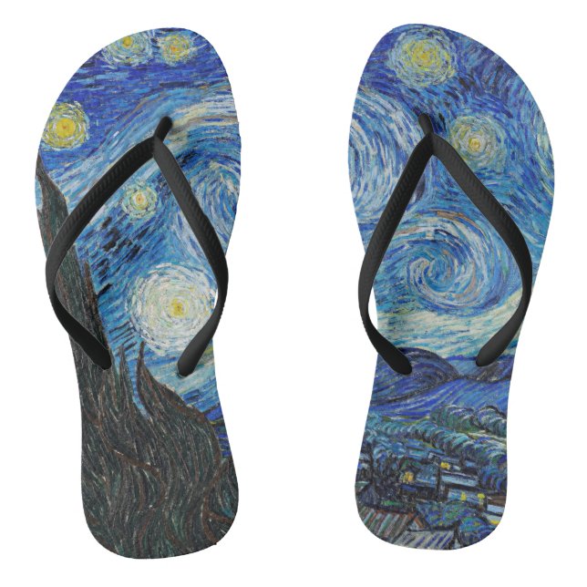 Tongs Vincent van Gogh, Starry Night (Semelle)