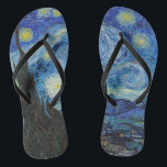 Tongs Vincent Van Gogh Starry Nuit Vintage Art<br><div class="desc">Vincent Van Gogh Starry Nuit Vintage Art</div>