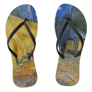 Tongs Vincent van Gogh - Terrasse de café la nuit