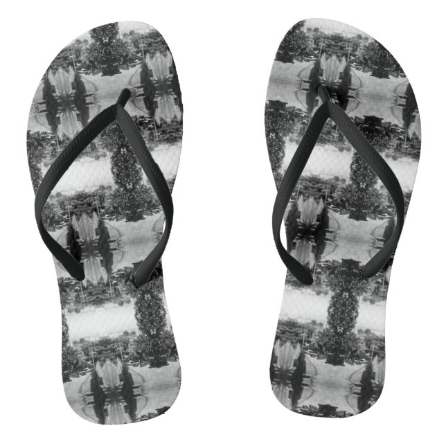 Tongs Vintage Algérie Alger vue du district (Semelle)