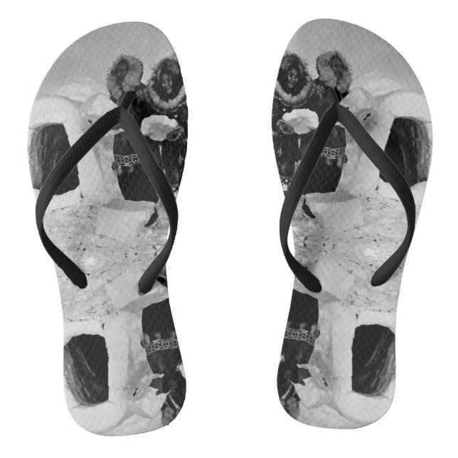 Tongs Vintage USA Alaska igloo builders (Semelle)