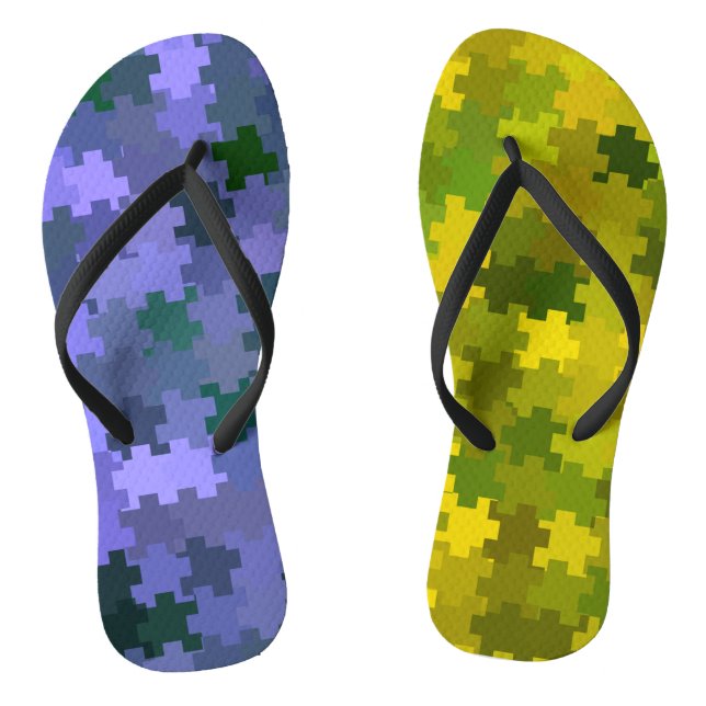 Tongs Violet et jaune (Semelle)