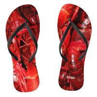 Vraiment Red Crawfish Flip Flops