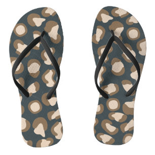 Tongs Whispers of the Wild : Une panthère Vintage inspir