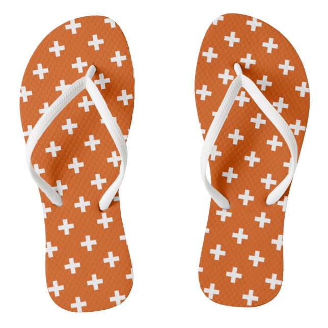 Tongs White polka crosses (Semelle)