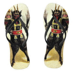 Tongs Wicked Krampus Scary Demon Holiday Christmas Xmas