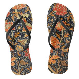 Tongs William Morris - Cray, vintage motif Flip Flops