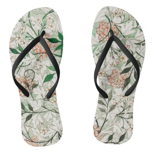 Tongs William Morris Jardin Fleur de Jasmin Classique (Semelle)