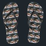 Tongs Winter Chihuahua Caravan Christmas Adventure<br><div class="desc">Laissez-vous tenter par la magie d'une nuit d'hiver enneigée alors qu'une caravane glisse gracieusement à travers le paysage illuminé par la lune. La beauté sereine de la neige scintillante et l'éclat enchanteur de la lune créent une scène captivante, promettant une aventure de Noël inoubliable remplie de chaleur, de joie et...</div>