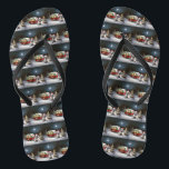 Tongs Winter Great Dane Caravan Christmas Adventure<br><div class="desc">Laissez-vous tenter par la magie d'une nuit d'hiver enneigée alors qu'une caravane glisse gracieusement à travers le paysage illuminé par la lune. La beauté sereine de la neige scintillante et l'éclat enchanteur de la lune créent une scène captivante, promettant une aventure de Noël inoubliable remplie de chaleur, de joie et...</div>
