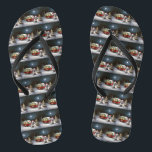 Tongs Winter Great Dane Caravan Christmas Adventure<br><div class="desc">Laissez-vous tenter par la magie d'une nuit d'hiver enneigée alors qu'une caravane glisse gracieusement à travers le paysage illuminé par la lune. La beauté sereine de la neige scintillante et l'éclat enchanteur de la lune créent une scène captivante, promettant une aventure de Noël inoubliable remplie de chaleur, de joie et...</div>