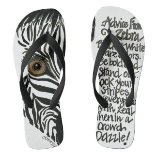 Tongs Zebra Flip Flops